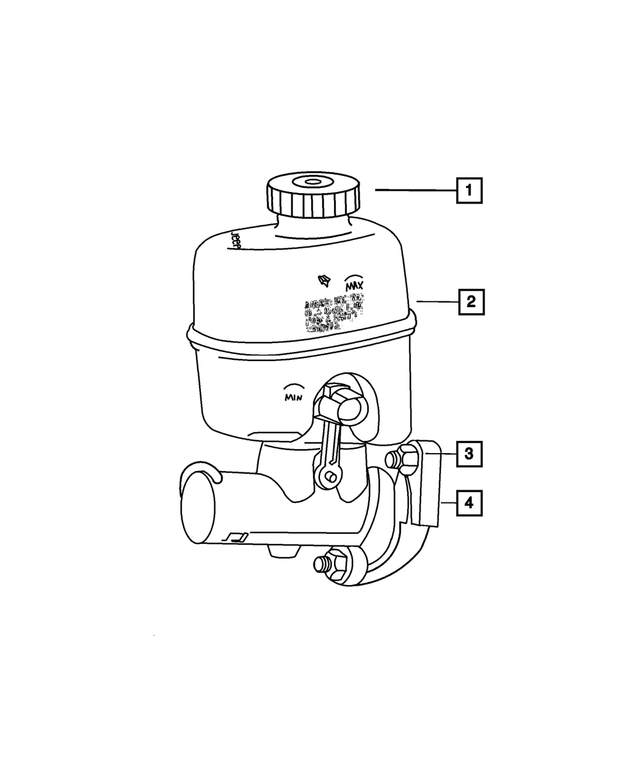 5072524AB - : Brake Master Cylinder Reservoir for Mopar Image