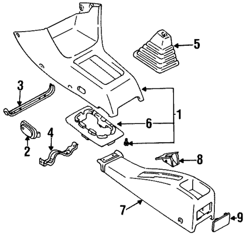 Center Console for 2001 Chevrolet Metro #0
