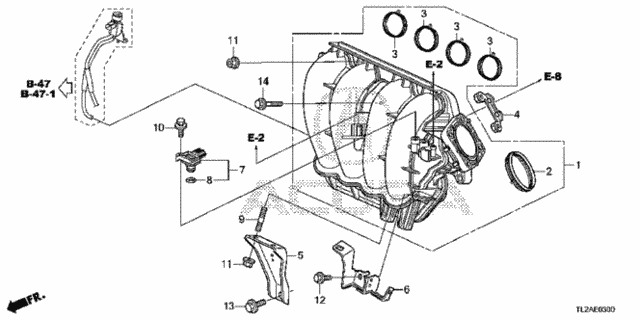 Intake Manifold (L4) for 2014 Acura TSX #0