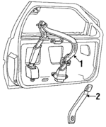 12515667 - Electrical: Belt &amp; Retractor for Chevrolet: Beretta Image