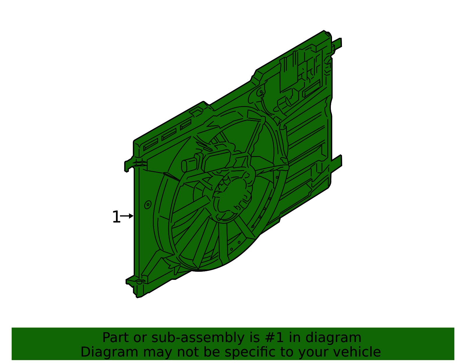Ford Engine Cooling Fan Module 2013-2022 Ford Engine Cooling Fan Assembly CV6Z-8C607-P | OEM Parts Online