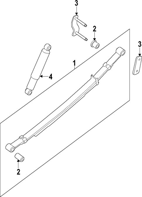 Rear Suspension for 2017 Nissan Frontier #1