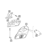 68201979AA - Interior Trim: Overhead Console Bracket for Mopar Image