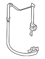 88940093 - Electrical: Belt &amp; Retractor for GM Image