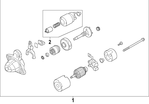Starter for 2023 Subaru Ascent #1