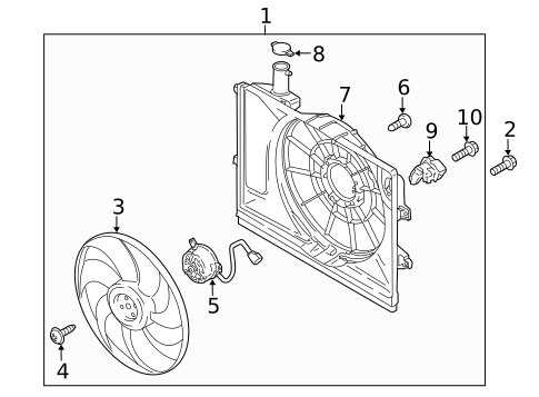 Cooling Fan for 2018 Hyundai Kona #0