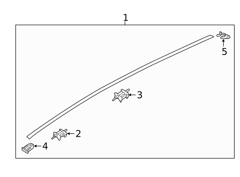 Exterior Trim - Roof for 2021 Hyundai Kona Electric #0