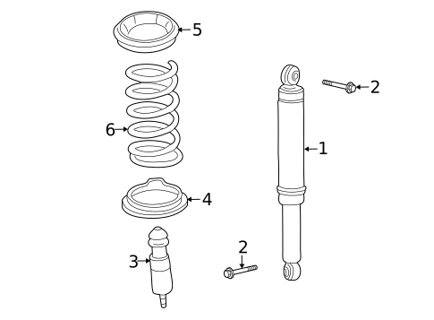 Shocks & Components for 2008 Saturn Vue #0