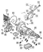 J0219422 - Automatic Transmission 4 Speed: Hex Nut for Mopar Image
