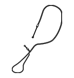 KMV688287 - Body: Release Cable for Mazda Image