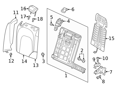 Rear Seat Components for 2022 Audi A6 Quattro #1