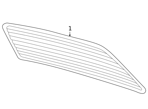 Glass & Hardware - Back for 2002 Volkswagen Passat #0