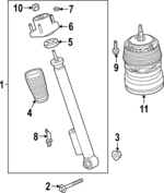 LR188839 - : Air Spring for Land Rover: Range Rover Image