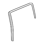 94724097 - : Rear Driver Side Door Window Outer Weatherstrip for Hummer: H3T Image