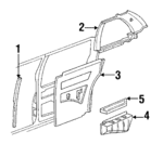 20691188 - Body: Pillar Trim for GM Image