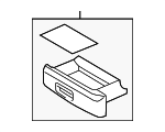 5GM882601ZA2 - Body: Storage Drawer for Volkswagen: Golf, Golf Alltrack, Golf SportWagen, GTI Image