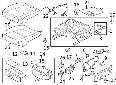 Front Seat Components for 2019 Volkswagen Tiguan #4