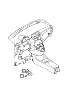 68655233AA - Air Conditioners and Heaters: Air Outlet Duct for Fiat: 500E Image