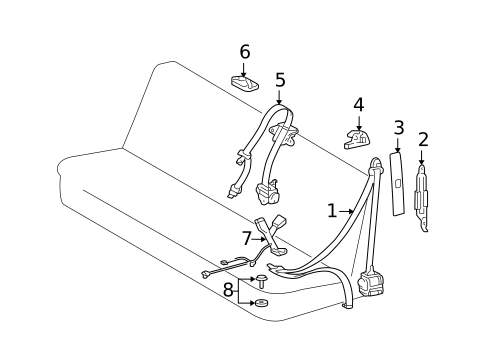Seat Belt for 2006 Toyota Tundra #0