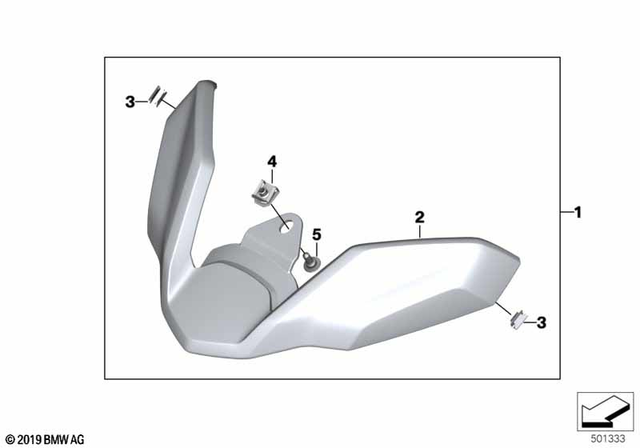 46638521396 - Design: Mounting Clip -  for BMW-Motorrad Image