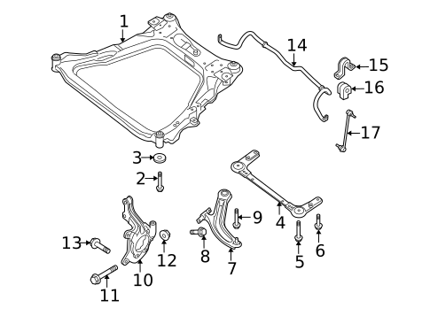 Stabilizer Bar & Components for 2010 Nissan Sentra #0
