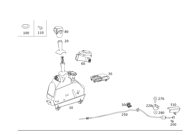 4512600509 - : Center Gearshift for Smart: Fortwo Image
