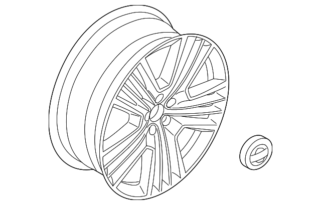 Genuine Wheel, Alloy for 2019-2025 Volvo | Part# 31471554