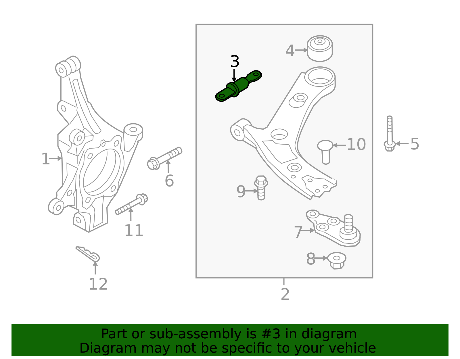 2021-2025 Kia Bushing 54551-L1100 | TascaParts.com