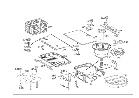 Luggage Compartment Covering for 2001 Mercedes-Benz C240 #0