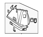 51477342884 - Body: Wheelhouse Trim for BMW: 535i GT, 535i GT xDrive, 550i GT, 550i GT xDrive Image