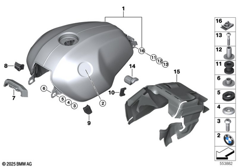 Fuel Container with Filler Pipe for 2026 BMW-Motorrad R 12 #0