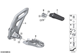 46718553973 - : Footrest, Rear Left for BMW-Motorrad Image