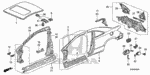 90147634003 - Body/Air Conditioning: BOLT, FENDER (6X18) for Honda Image