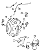 5179922AA - Brakes: Pressure Sensor for Chrysler: Aspen, Town &amp; Country | Dodge: Durango, Grand Caravan, Journey Image