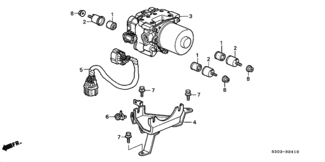 ABS Modulator for 2000 Honda Prelude #0