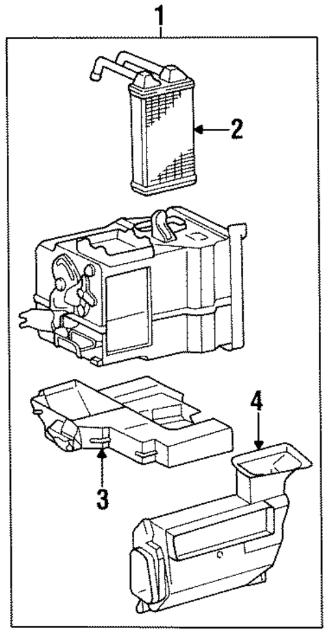 Heater for 1996 Toyota Paseo #0