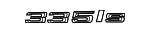 51147364378 - Body: Nameplate for BMW: 335is Image
