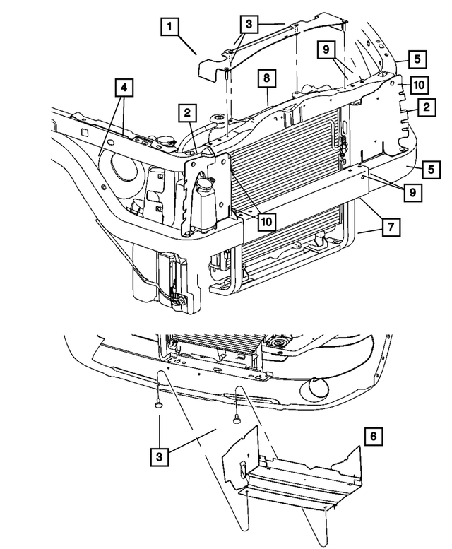 52029277AB - Cooling: Radiator Side Seal, Left for Mopar Image