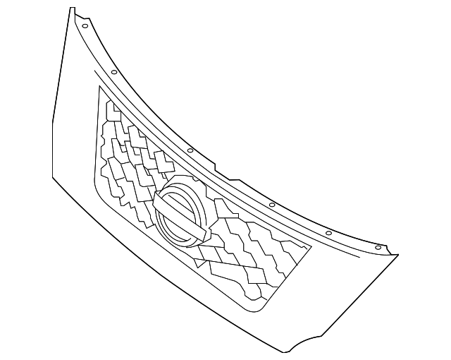 AM-Auto Front Grille Assembly For Nissan Pathfinder (1996-1999) – Silver, Direct Replacement – NI1200175, 623100W001