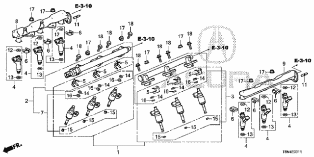 Fuel Injector for 2018 Acura NSX #0