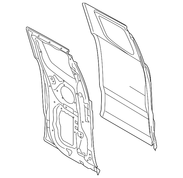 2019-2023 Ford Ranger Door Shell - Driver's Side (LH) KB3Z-2124631