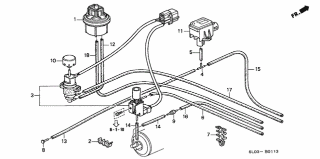 Control Device Tubing (3) for 1999 Acura NSX #0