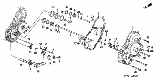 AT Right Side Cover (2) for 2001 Acura Integra #0