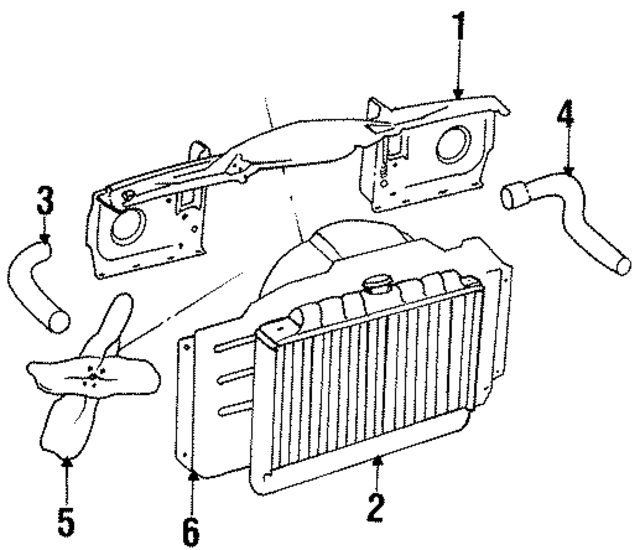 55019996 - Cooling System: Radiator Support for Mopar Image