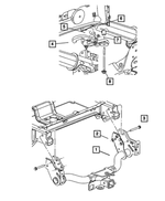 52855301AB - Frames and Bumpers: Stud Plate for Mopar Image