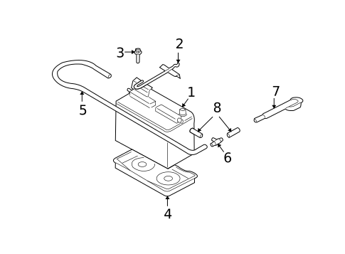 Battery for 1999 Mazda Miata #0