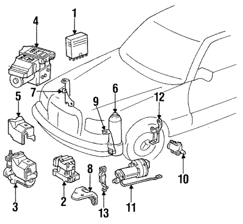 Traction Control Components for 1991 Mercedes-Benz 420 SEL #0