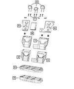 68284413AA - Interior Trim: Seat Back Foam for Jeep: Renegade Image