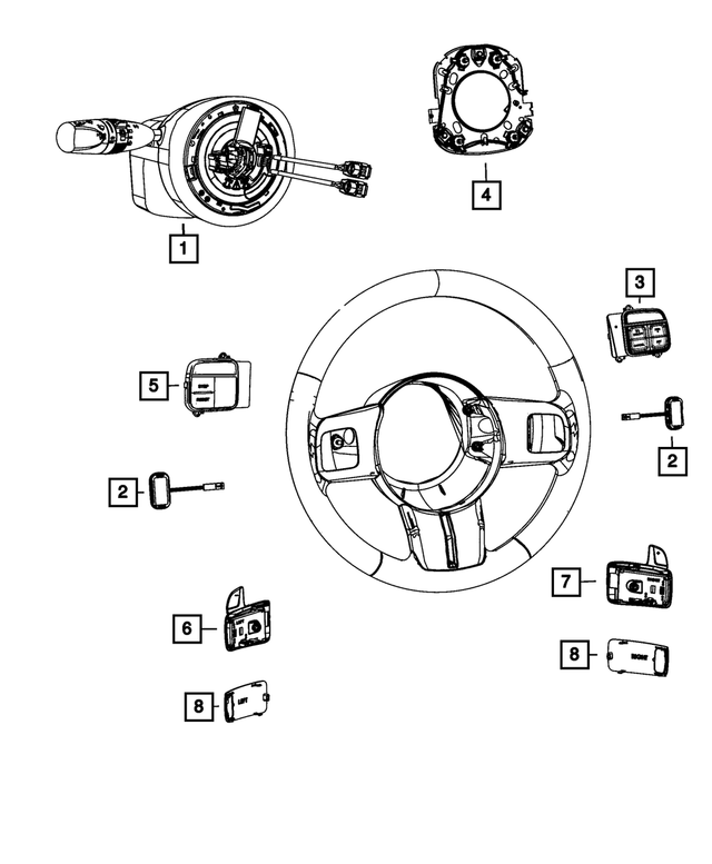 5RQ10DX9AC - Electrical: Radio Control Switch, Right for Mopar Image image