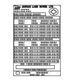 J9C8267 - Body: Tire Info Label for Jaguar: E-Pace Image